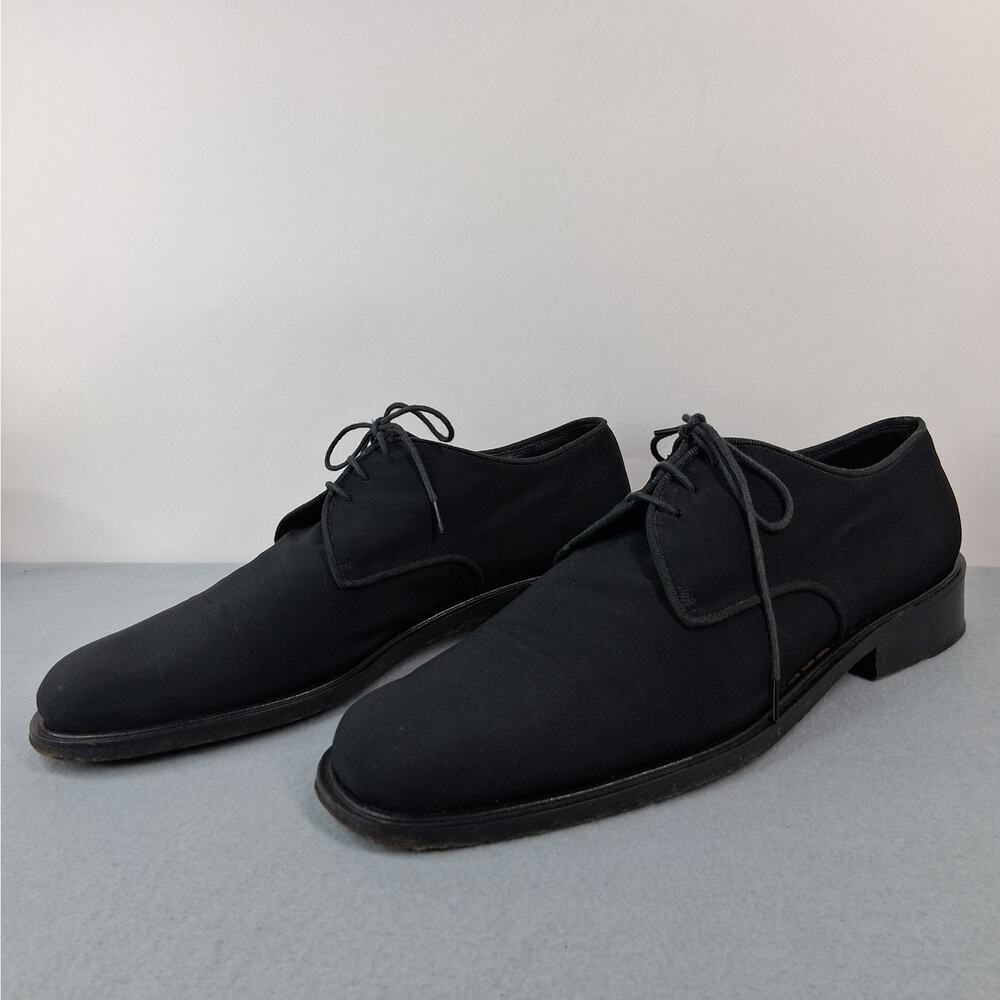 To Boot New York Lace Up Loafers Shoes Men's 12M Black Made in Italy
